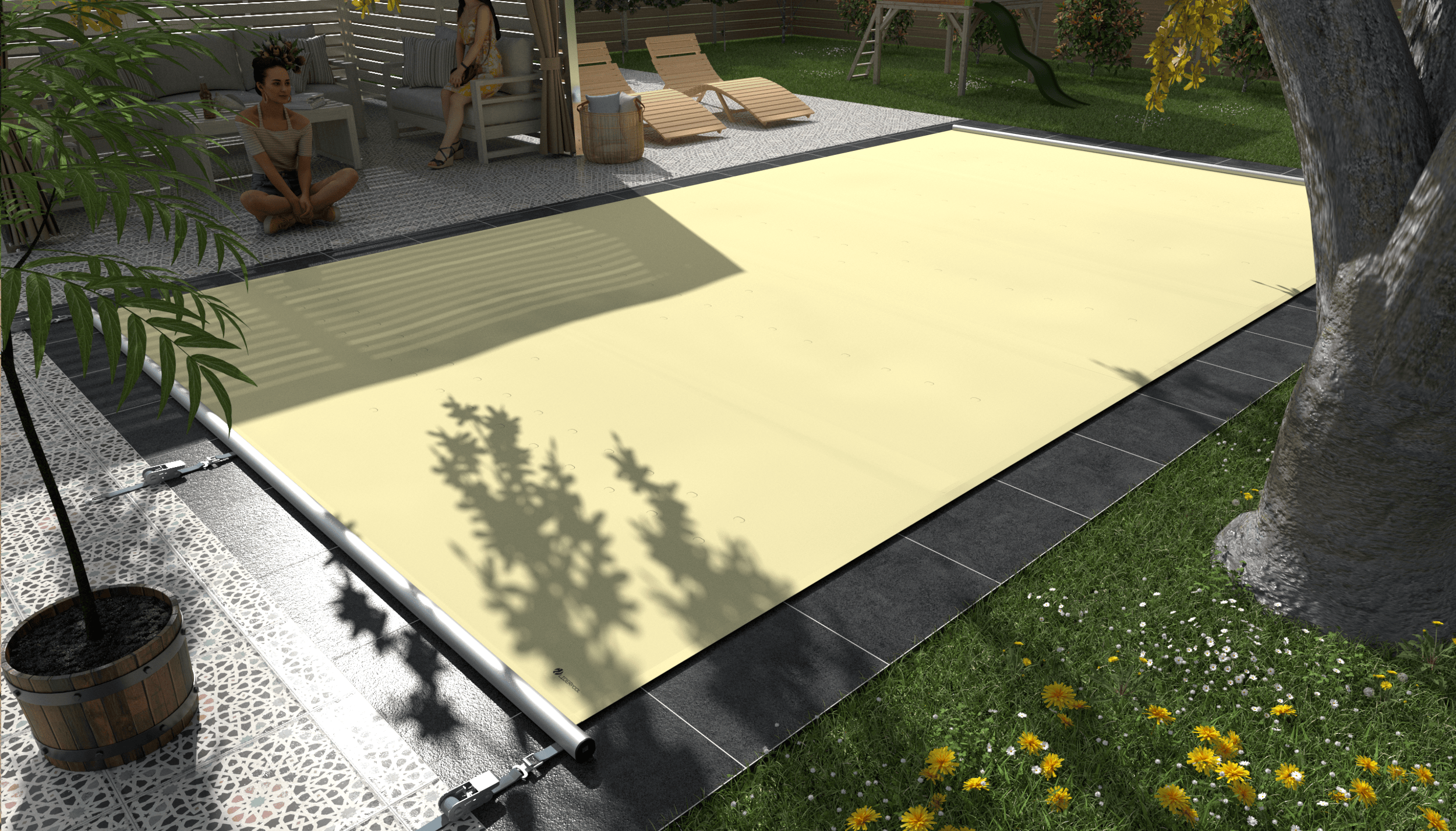 sichere Liderpool-Poolabdeckungen, Sicherheitsabdeckungen Extra-Top-modell