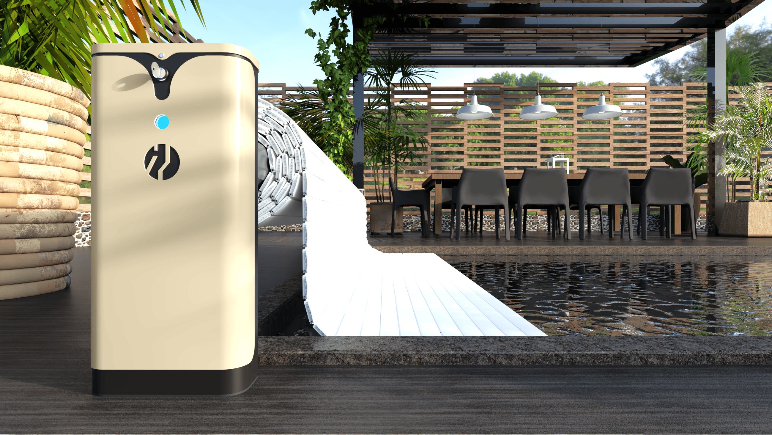 Harmony Oberflächenwickler, Pool-Rollladen, Liderpool-Poolabdeckungen