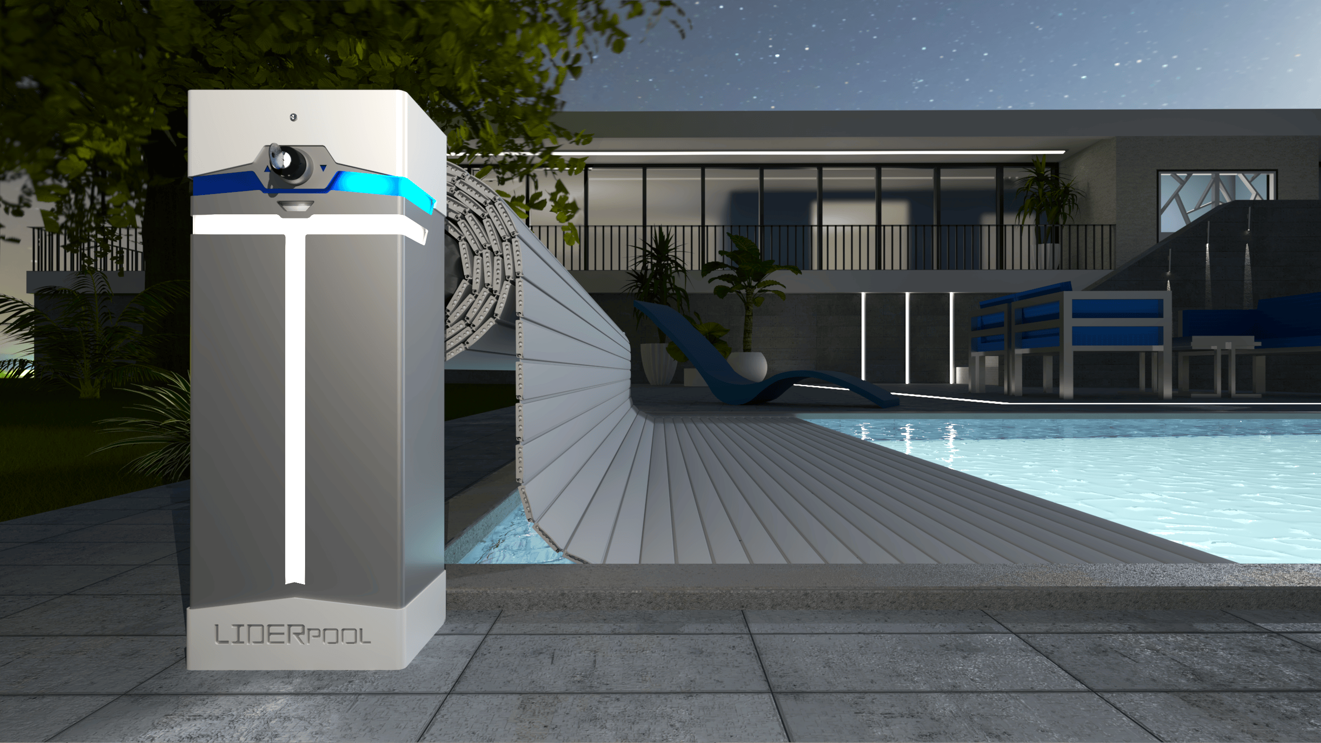 T-Light Oberflächenwickler, Pool-Rollladen, Liderpool-Poolabdeckungen